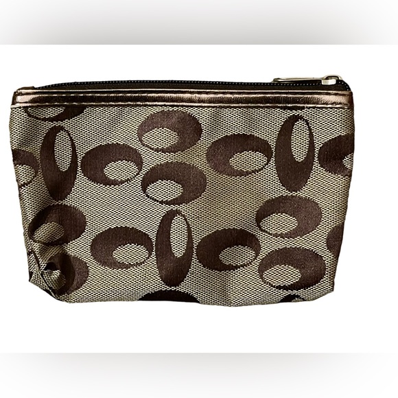 Make-up Bag Accessories Change Brown Tan Beige - Picture 1 of 3